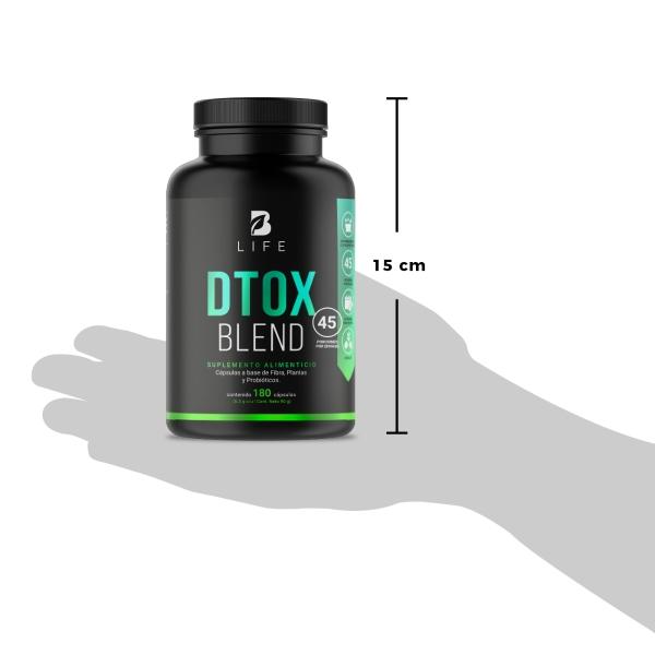 Detox Natural De 180 Cápsulas, Dtox Blend. B Life.