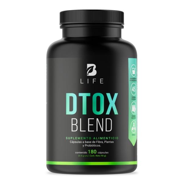 Detox Natural De 180 Cápsulas, Dtox Blend. B Life.