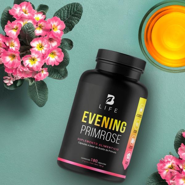 Aceite De Prímula (onagra) De 180 Caps. De 1000mg. Evenning Primrose. B Life