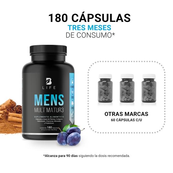 Multivitamico Para Hombre Mayor De 40 Años 180 Cáps B Life