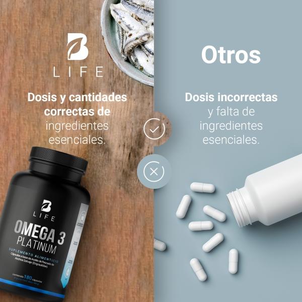 Omega 3 Platinum D 180 Caps 1000mg (certificado Ifos) B Life