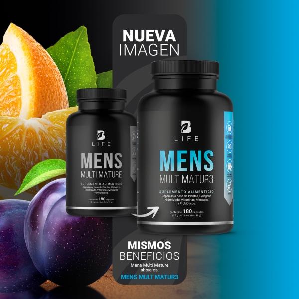 Multivitamico Para Hombre Mayor De 40 Años 180 Cáps B Life