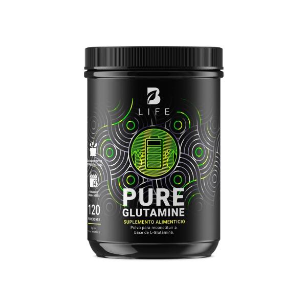 Glutamina Micronizada 600 gr. Pure Glutamine B Life