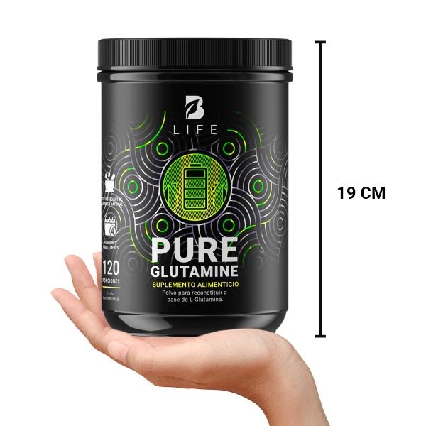 Glutamina Micronizada 600 gr. Pure Glutamine B Life