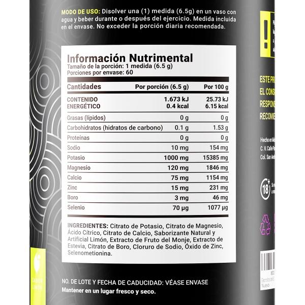 Electrolitos De 60 Servicios. Electrolytes Blend Lemon. B Life.