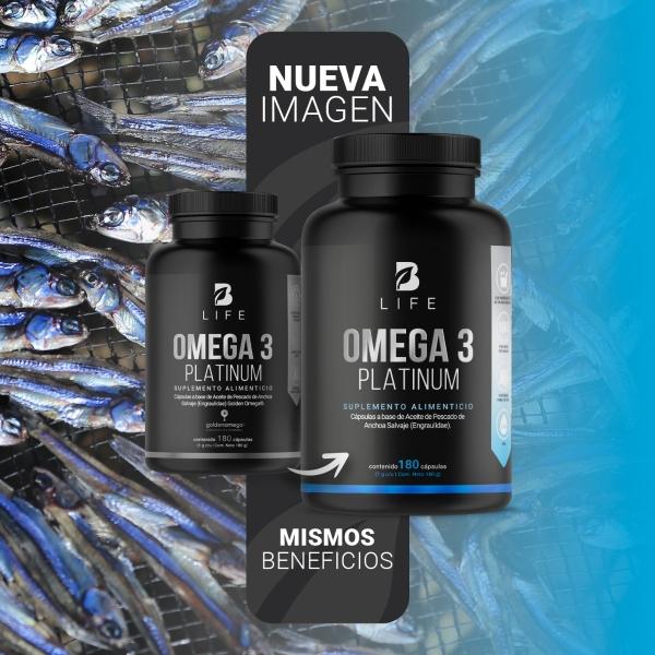 Omega 3 Platinum D 180 Caps 1000mg (certificado Ifos) B Life
