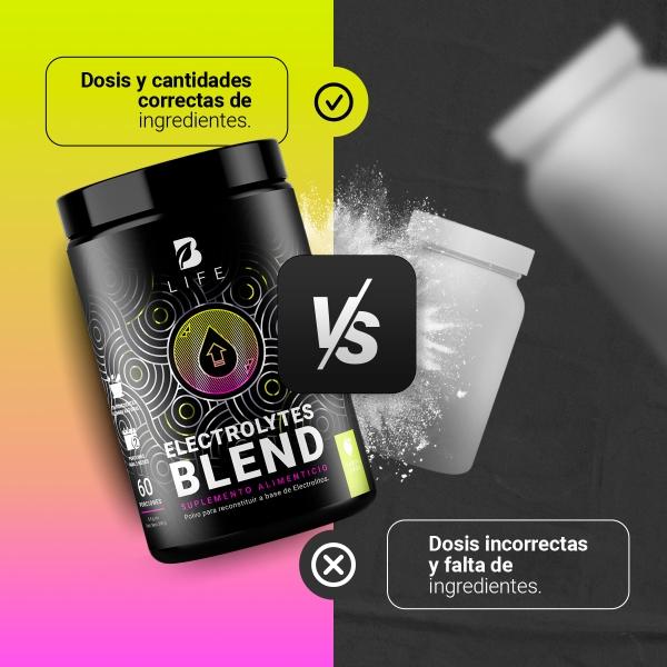 Electrolitos De 60 Servicios. Electrolytes Blend Lemon. B Life.