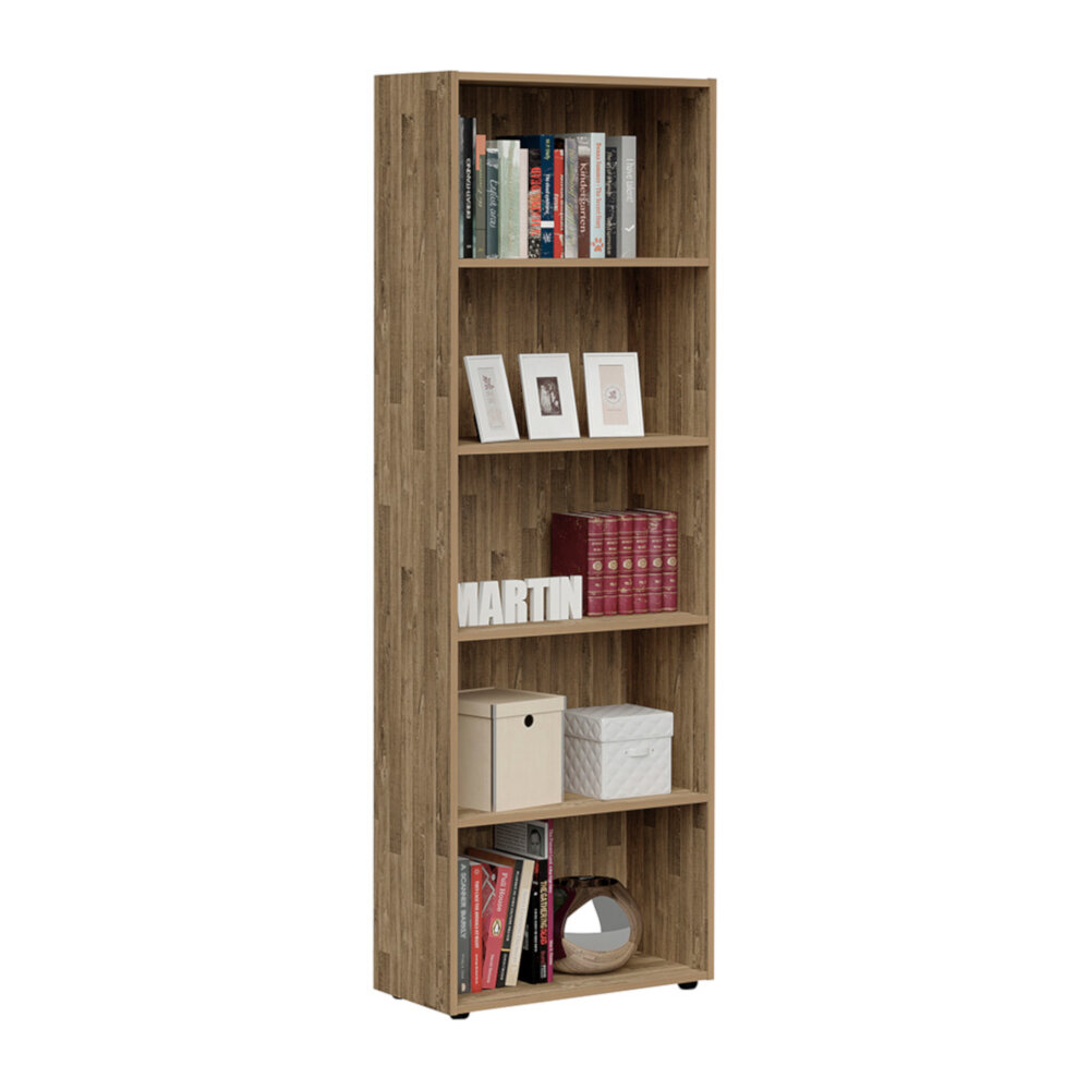 Estantería Librero Biblioteca Bertolini Multy Rustico.