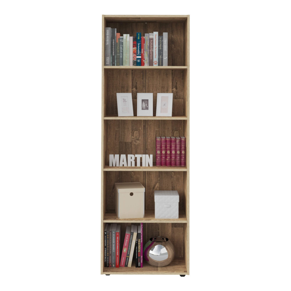 Estantería Librero Biblioteca Bertolini Multy Rustico.