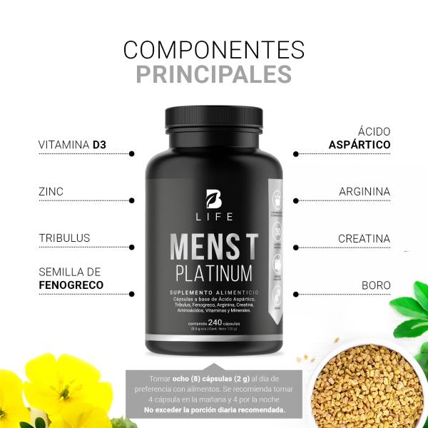 Precursor De Testosterona Mens Testo Platinum 240 Caps. B Life