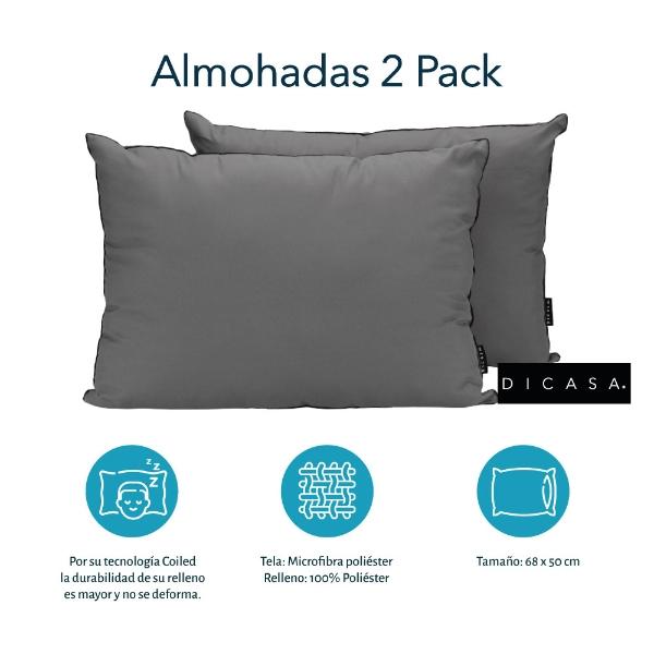 Colchón King Size Restonic Roll con Almohada 2 Pack y Edredon