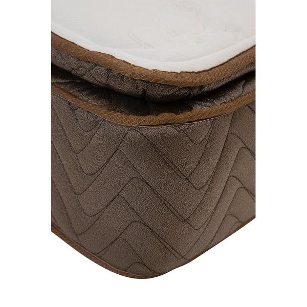 Colchón Matrimonial Restonic Nautilus con Cabecera Dicasa Capri y Base Cama Niza Mostaza