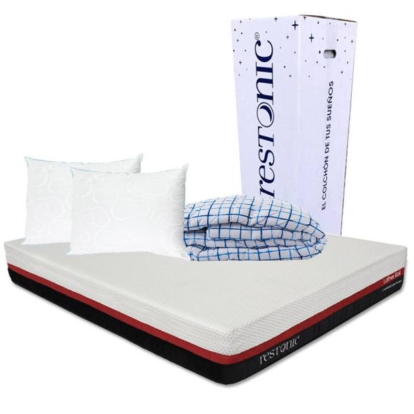 Colchón Individual Spring Air Marte con 1 Almohada Osos