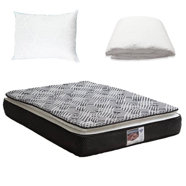 Colchon king Size Spring Air Omega con Almohada Spring Air y Protector