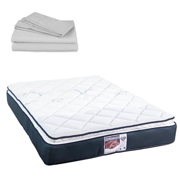 Colchon king Size Spring Air Omega con Box, Almohada Spring Air y Protector