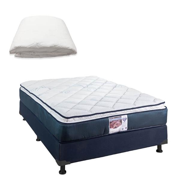 Colchón King Size Spring Air Mónaco con Box y Protector