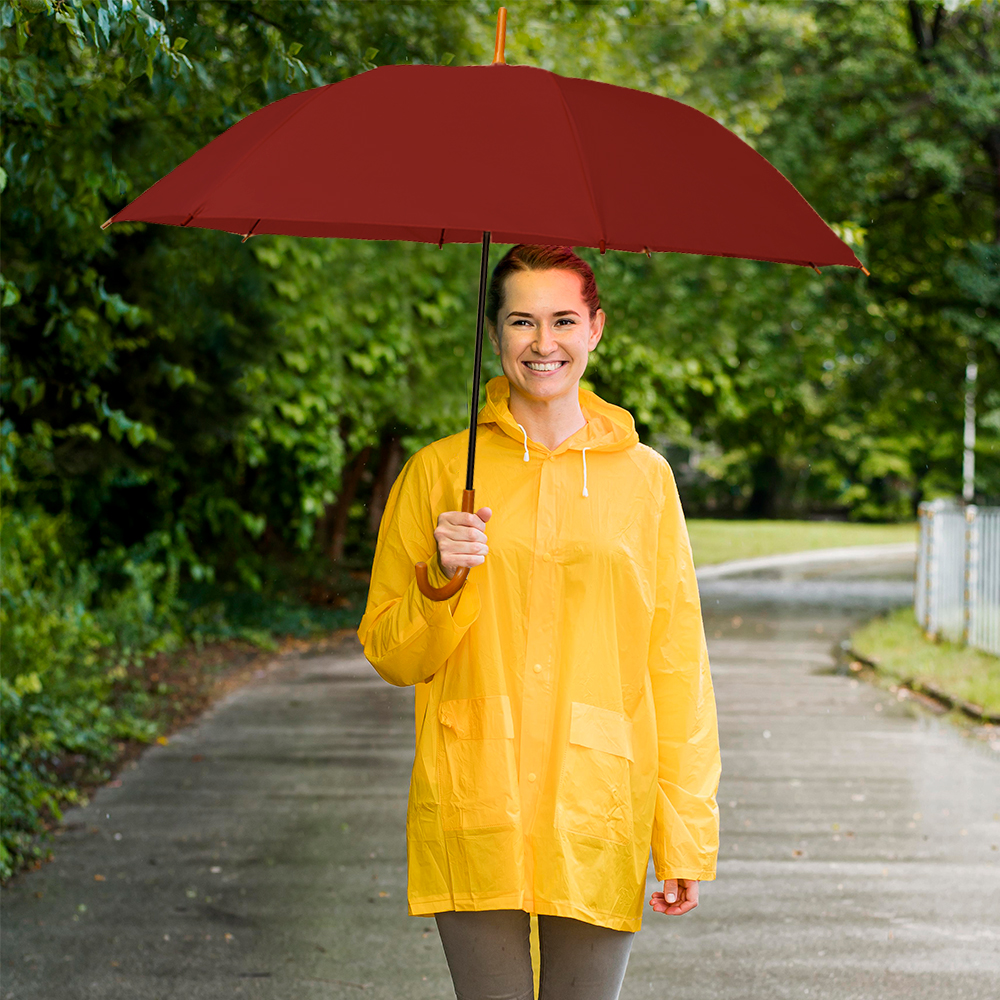 Paraguas Unisex Premium XL Reforzado 8 varillas Resistente a Vientos y Lluvias Fuertes, Mango Ergonómico y automático con funda incluida, Fácil de Transportar.