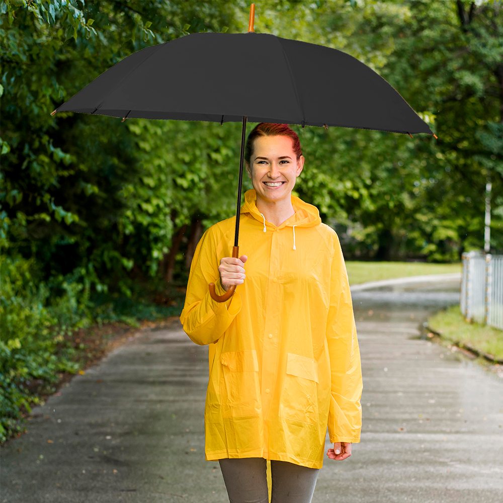 Paraguas Unisex Premium XL Reforzado 8 varillas Resistente a Vientos y Lluvias Fuertes, Mango Ergonómico y automático con funda incluida, Fácil de Transportar.