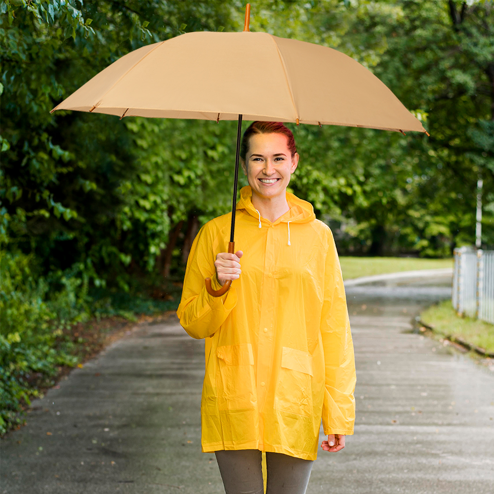 Paraguas Unisex Premium XL Reforzado 8 varillas Resistente a Vientos y Lluvias Fuertes, Mango Ergonómico y automático con funda incluida, Fácil de Transportar.