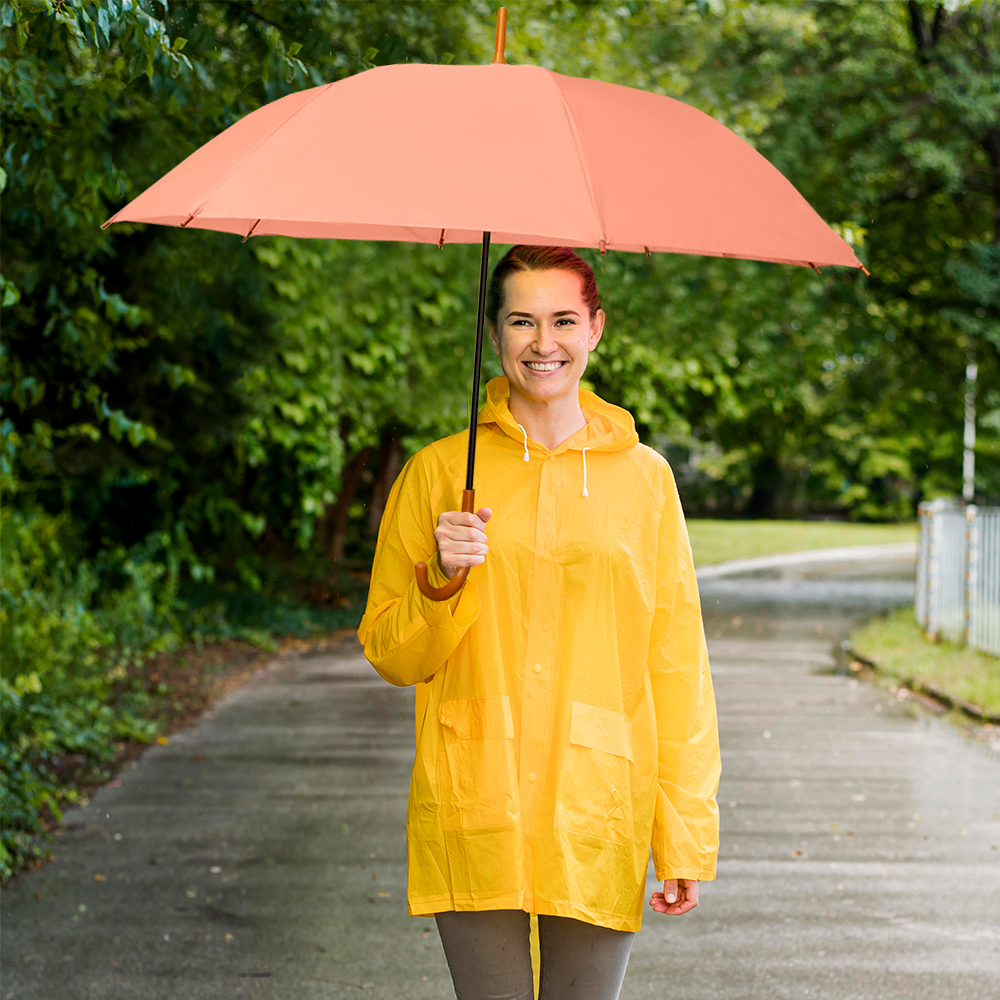 Paraguas Unisex Premium XL Reforzado 8 varillas Resistente a Vientos y Lluvias Fuertes, Mango Ergonómico y automático con funda incluida, Fácil de Transportar.