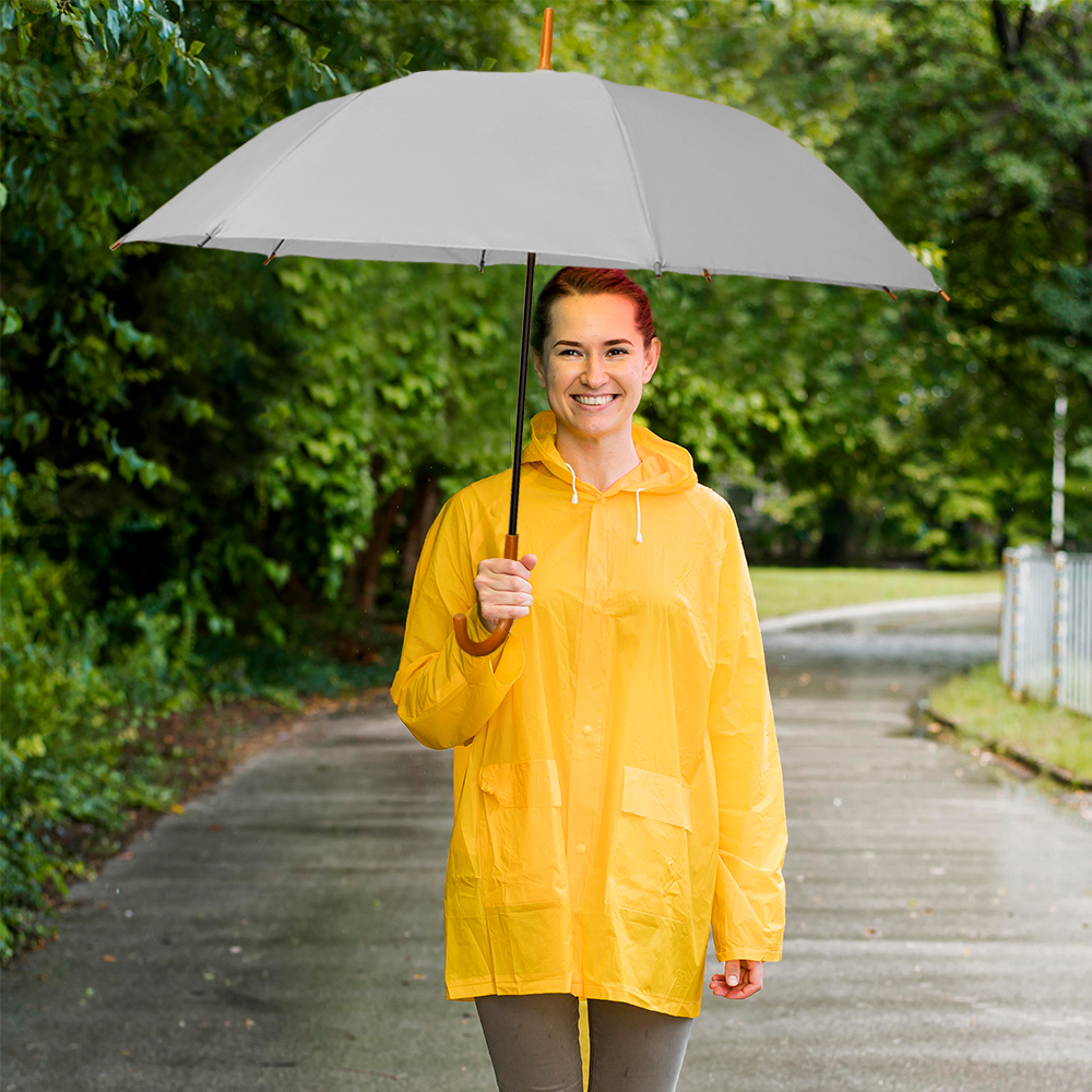 Paraguas Unisex Premium XL Reforzado 8 varillas Resistente a Vientos y Lluvias Fuertes, Mango Ergonómico y automático con funda incluida, Fácil de Transportar.