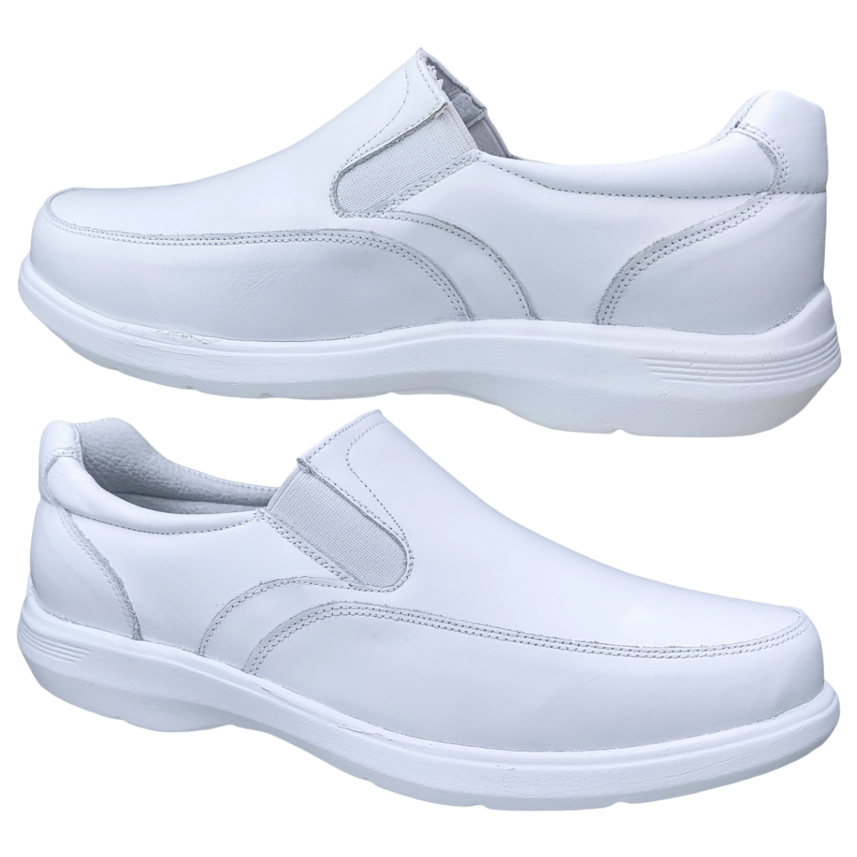 Zapato Clínico Hotelero Restaurantes Hospitales Enfermería Blanco Caballero