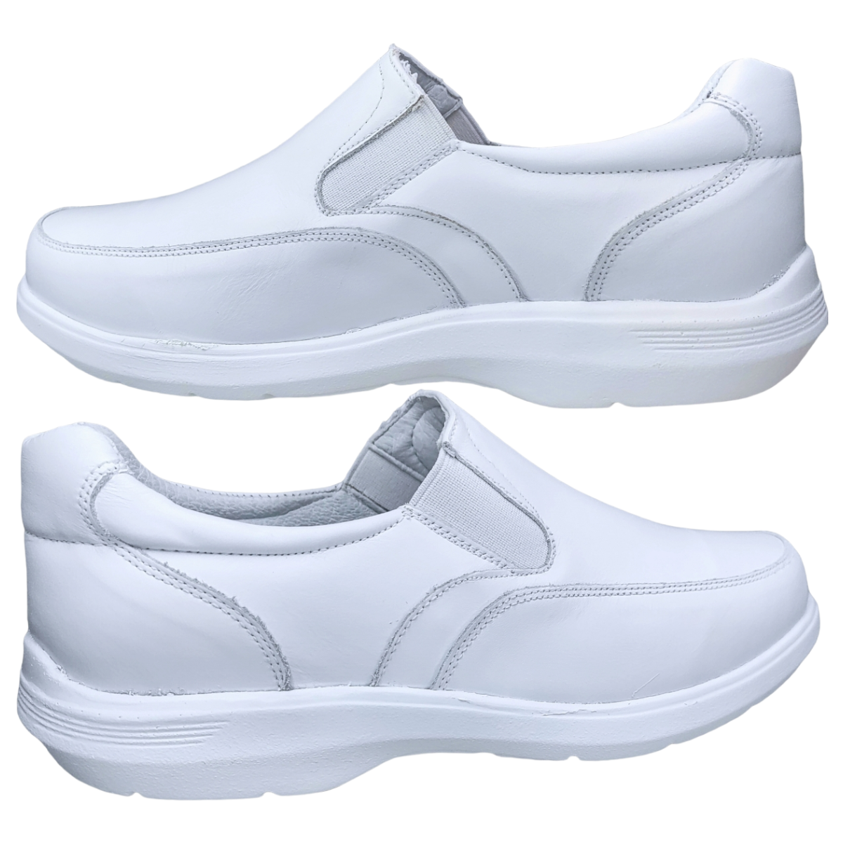 Zapato Clínico Hotelero Restaurantes Hospitales Enfermería Blanco Caballero