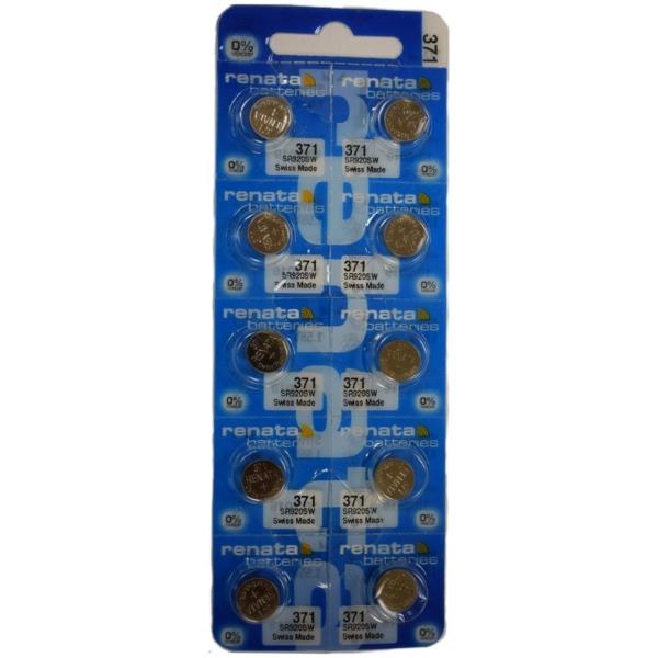 10  Pilas Para Reloj Renata 371 O Sr920sw