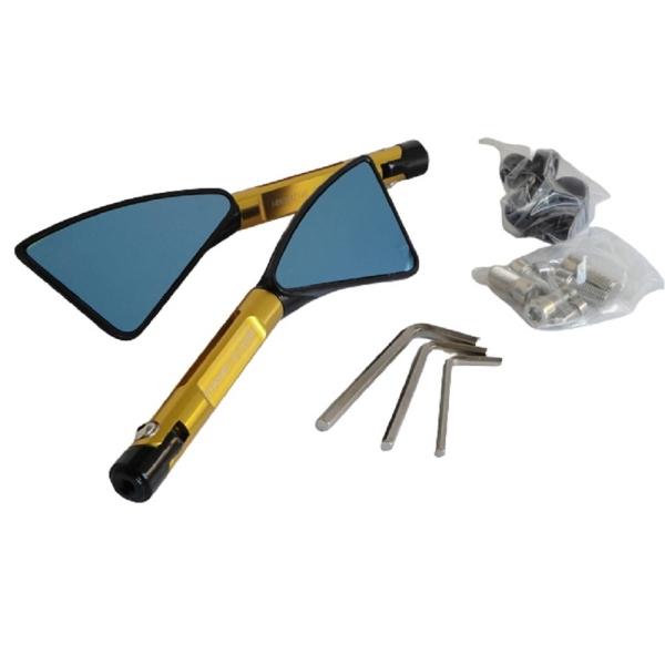 Espejo Aluminio 10mm Universal Color Dorado OM-MR-07 Bmd