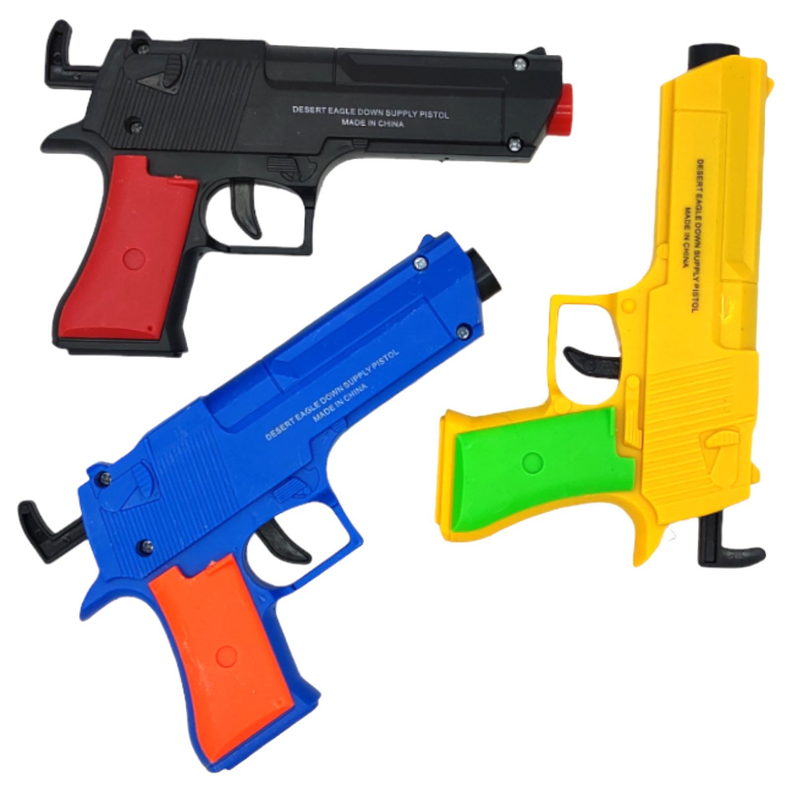 Pistola de Gel 3pz para Niños con Bolas y Dardos Manual Hidrogel - Multicolor.