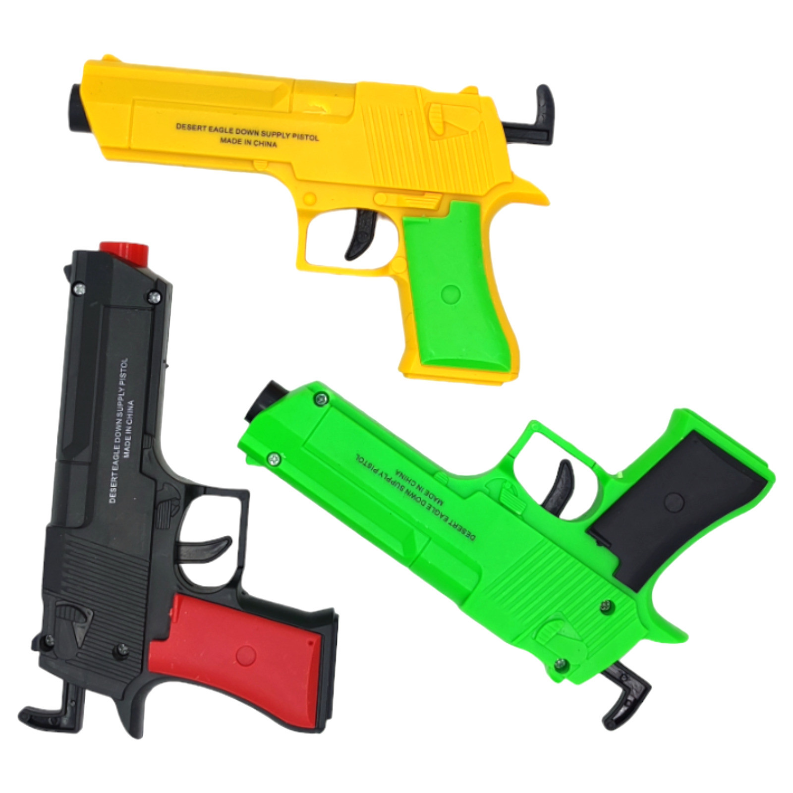 Pistola de Gel 3pz para Niños con Bolas y Dardos Manual Hidrogel - Multicolor.