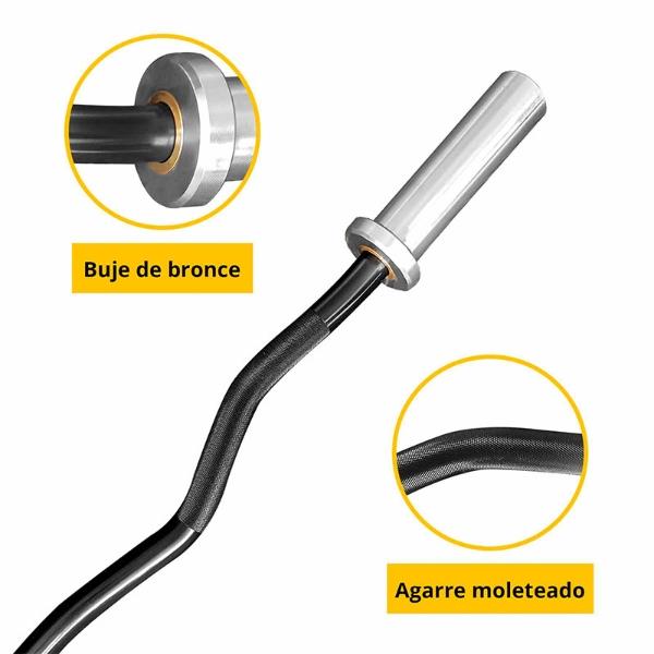  Tayga barra Z olímpica curl bar 1.2 m