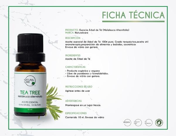 Aceite Esencial De Árbol de Té 100% Natural 100% Puro