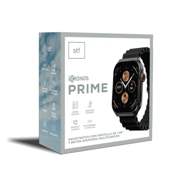 Smartwatch stf kronos Prime negro pantalla 1.96".
