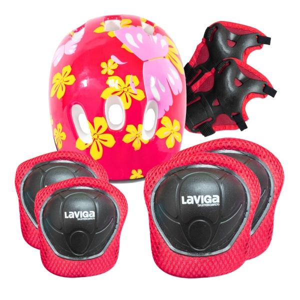 Kit Casco Protección Niños Rodilleras+ Muñequeras+coderas