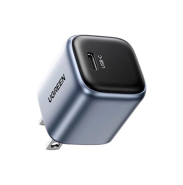 CARGADOR DE PARED UGREEN  NEGRO 20W SALIDA TIPO C.