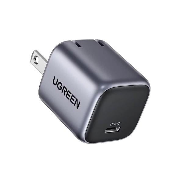 CARGADOR DE PARED UGREEN  NEGRO 20W SALIDA TIPO C.