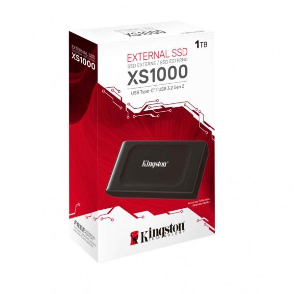 SSD Externo Kingston XS1000 1TB USB C Negro.