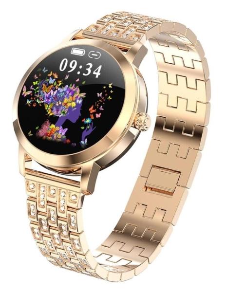  Reloj Inteligente Smart watch Fralugio Lw10 De Lujo Dorado 