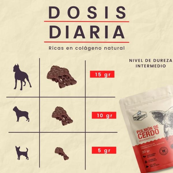 Premios para Perro, Pulmón de cerdo deshidratado 30 gr