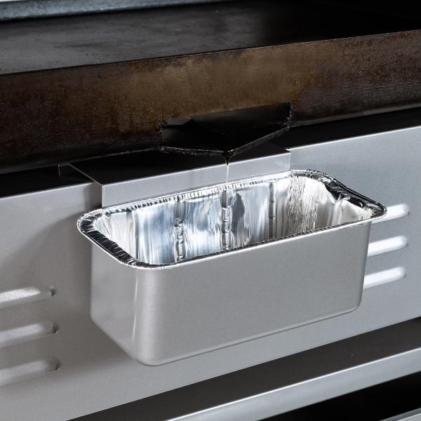 Recipiente trasero para depósito de grasa