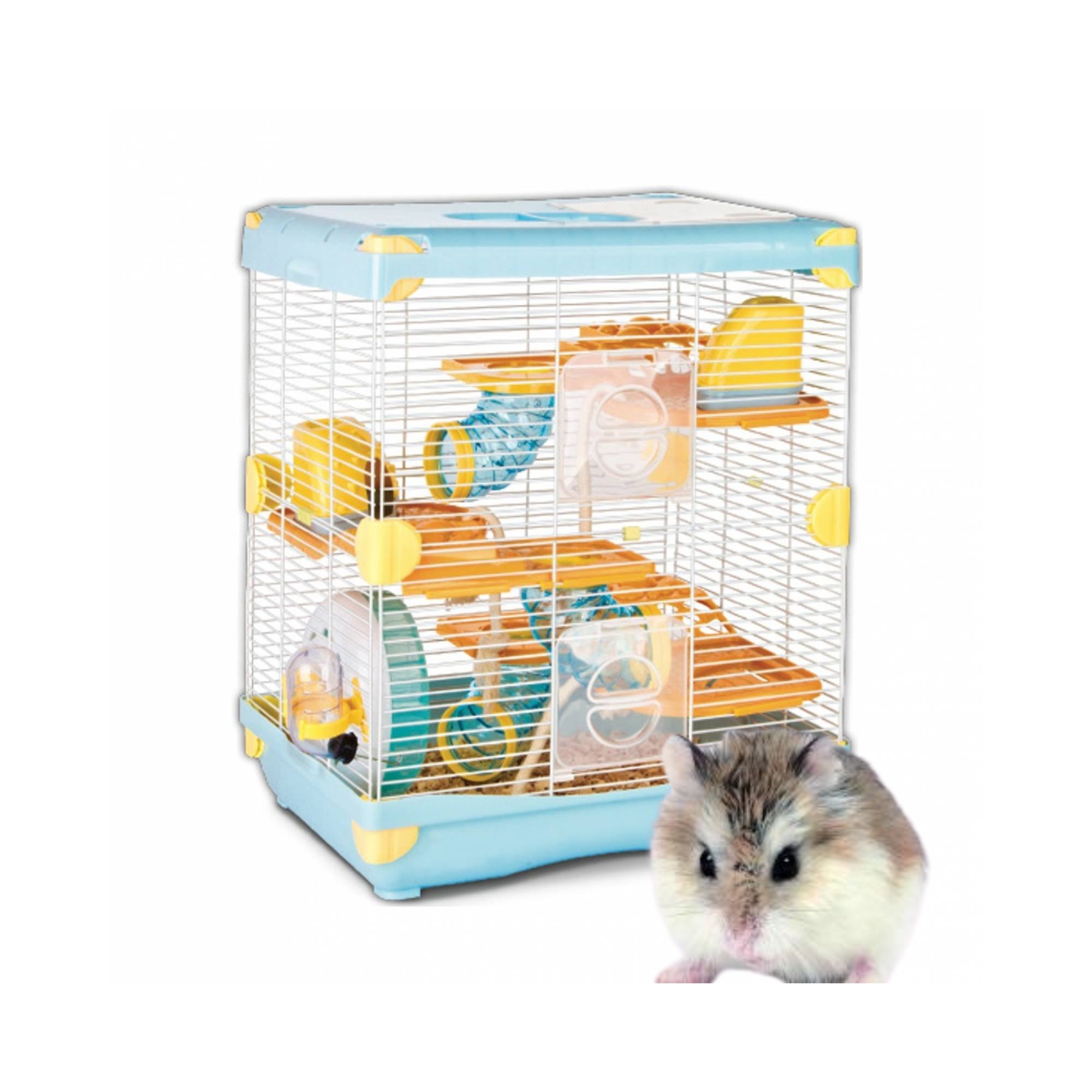 Jaula plastica para hamster 36x27x42.5 cm sunny 