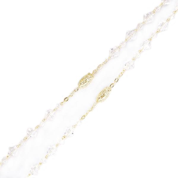 Rosario de virgen de Guadalupe artesanal para boda, quince años y primera comunión (paquete 2 piezas)