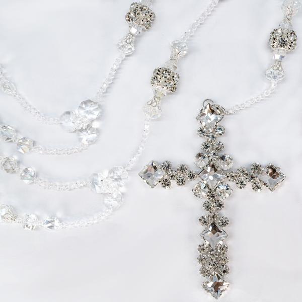 Lazo de boda artesanal de cristal cortado