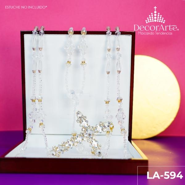 Lazo de boda artesanal de cristal cortado