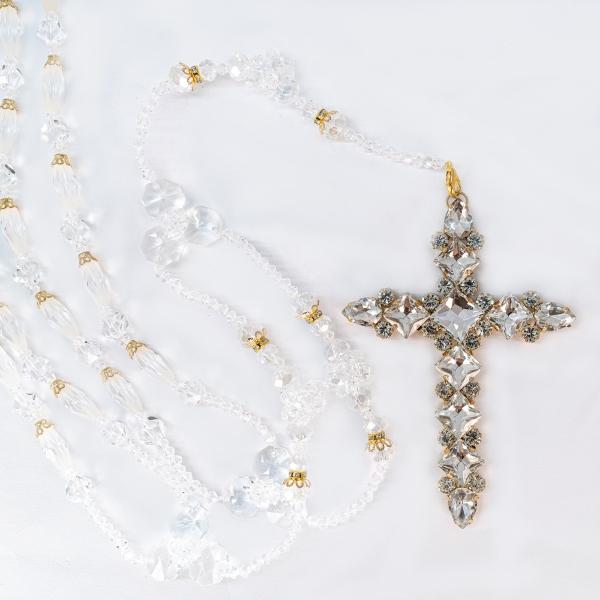 Lazo de boda artesanal de cristal cortado