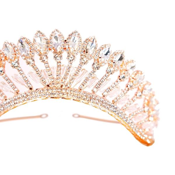 Tiara de novia o xv años (cristal cortado)