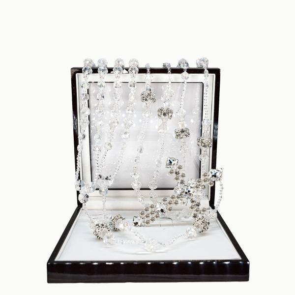 Lazo de boda artesanal de cristal cortado