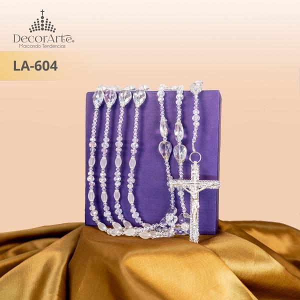 Lazo de boda artesanal de cristal cortado