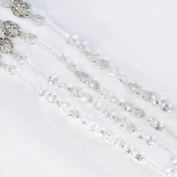 Lazo de boda artesanal de cristal cortado